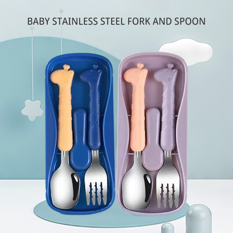 Baby Food Utensils - 2 uds., vajilla para niños, cuchillo