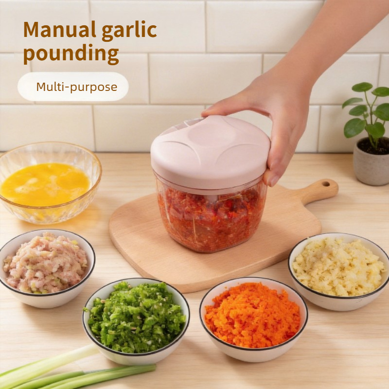 Baby Food Grinder - Triturador de Ajo Manual Grande, Duradero,