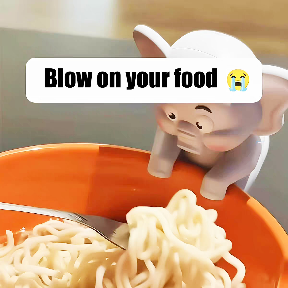 Feeding Baby Food - Mini Ventilador con Diseño de Elefante,