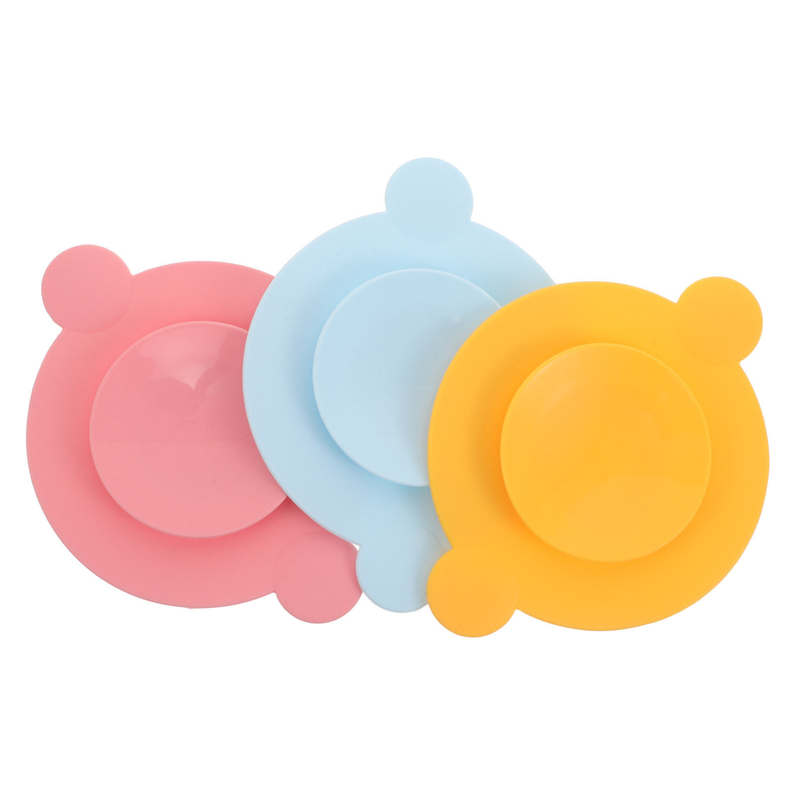 Plate Suction Toddler - 3 Almohadillas de Silicona con Ventosa