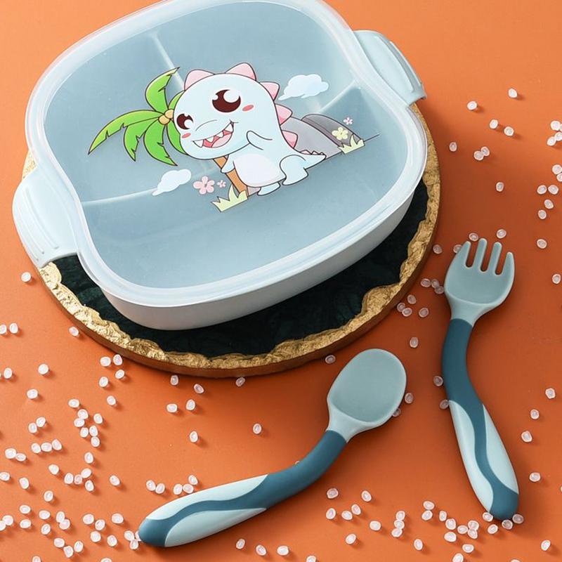 Baby Food Weaning - Tenedor y cuchara para bebé, cuchara