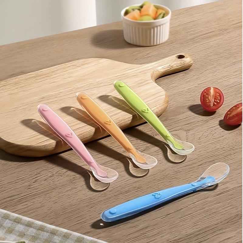 Baby Food Utensils - 1/2 Piezas Cuchara de Silicona Suave