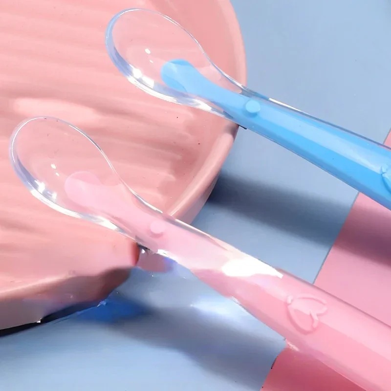 Baby Food Utensils - Cuchara de Silicona para Bebés, Diseño