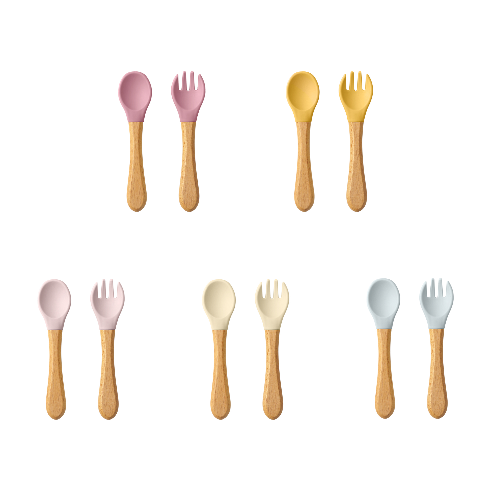 Baby Food Utensils - Juego de utensilios de cucharas de