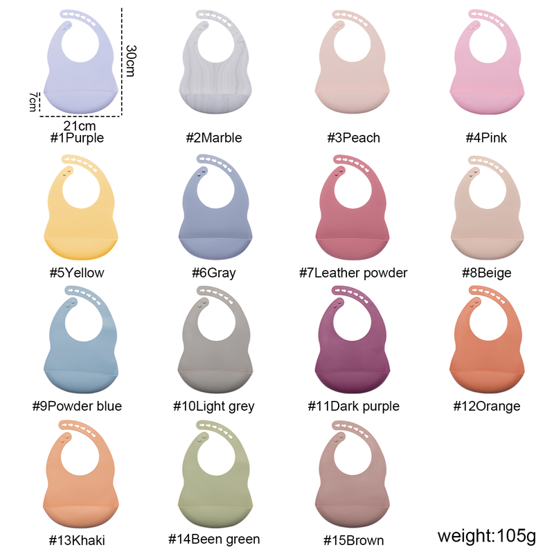 Babero de silicona sin BPA par - Feeding Baby Food reseña y precio