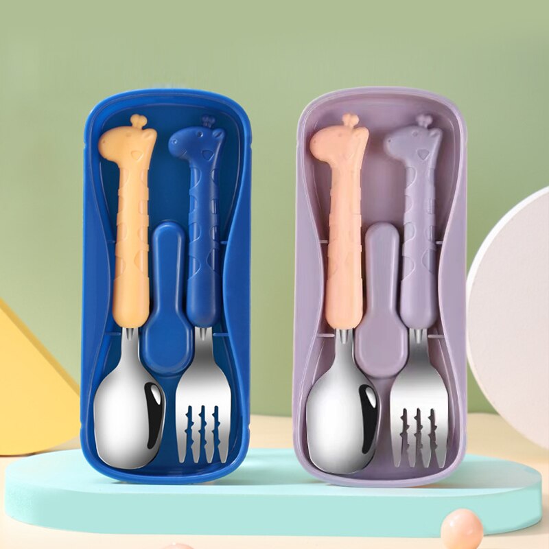 2 uds., vajilla para niños, cu - Baby Food Utensils reseña y precio