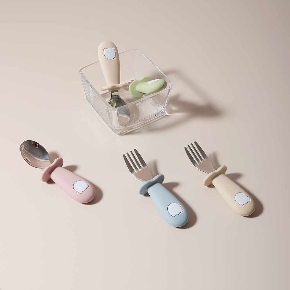 Cuchara y Tenedor de Silicona  - Baby Food Utensils reseña y precio