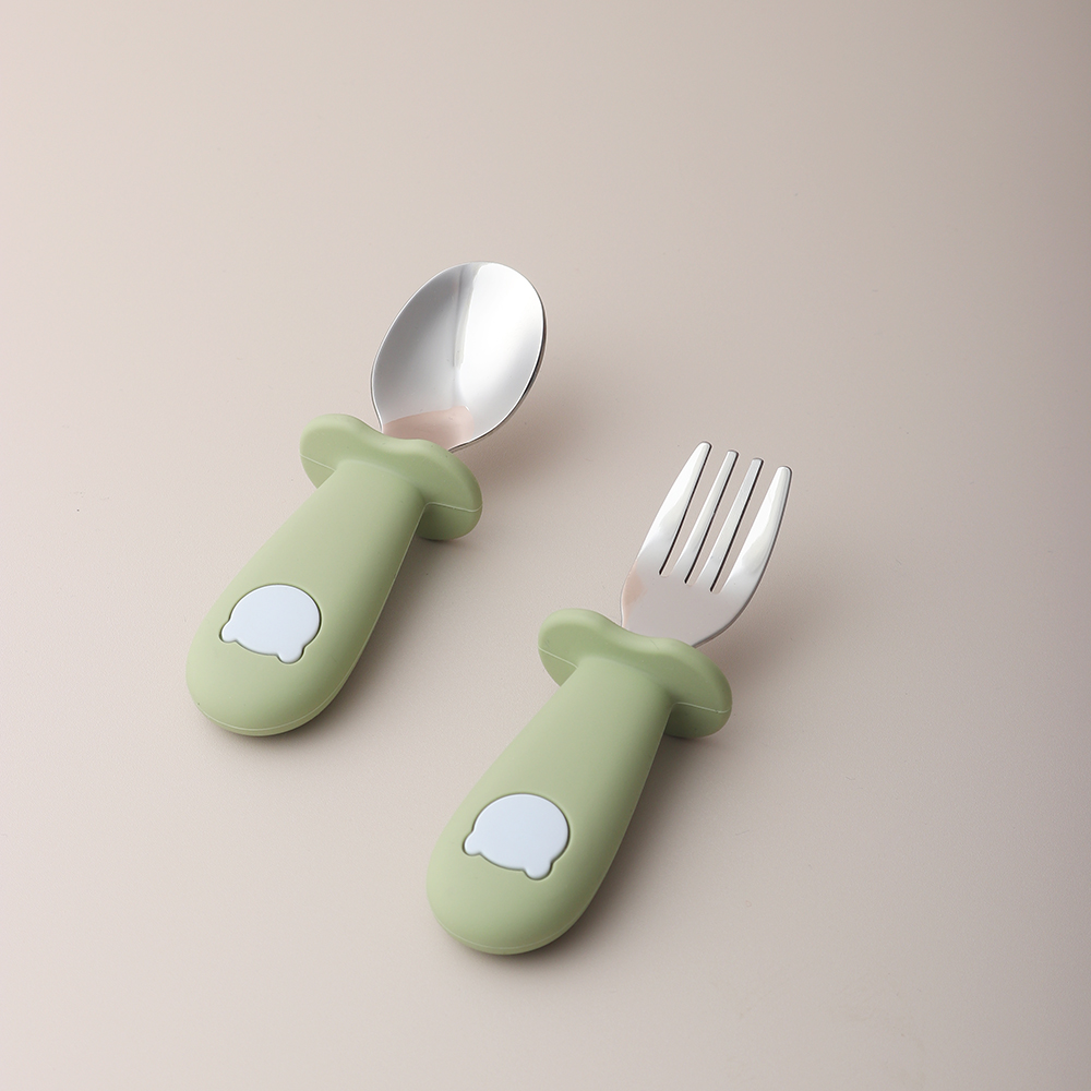 Cuchara y Tenedor de Silicona  - Baby Food Utensils reseña y precio
