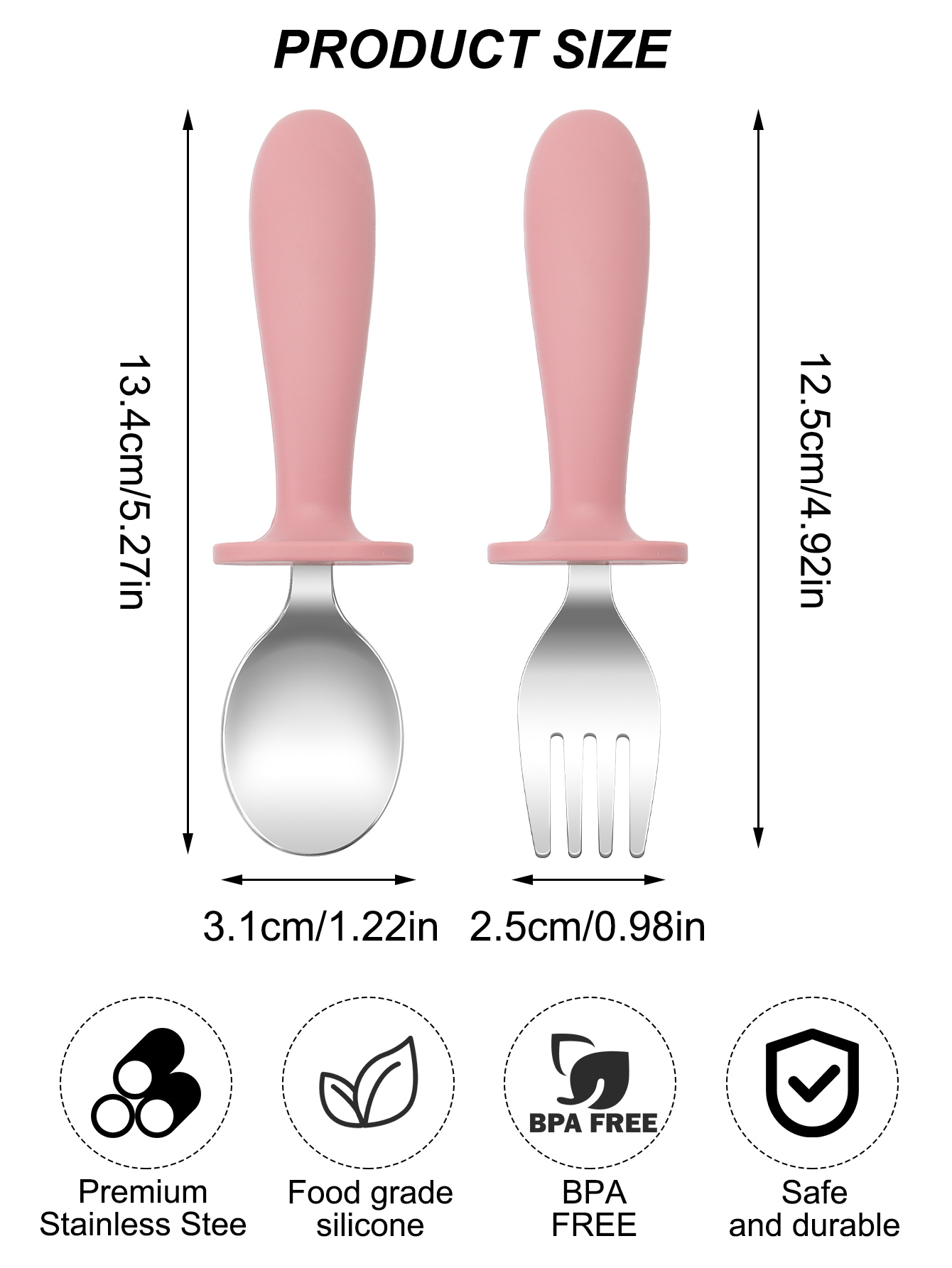 Juego de cuchara y tenedor de  - Baby Food Weaning reseña y precio