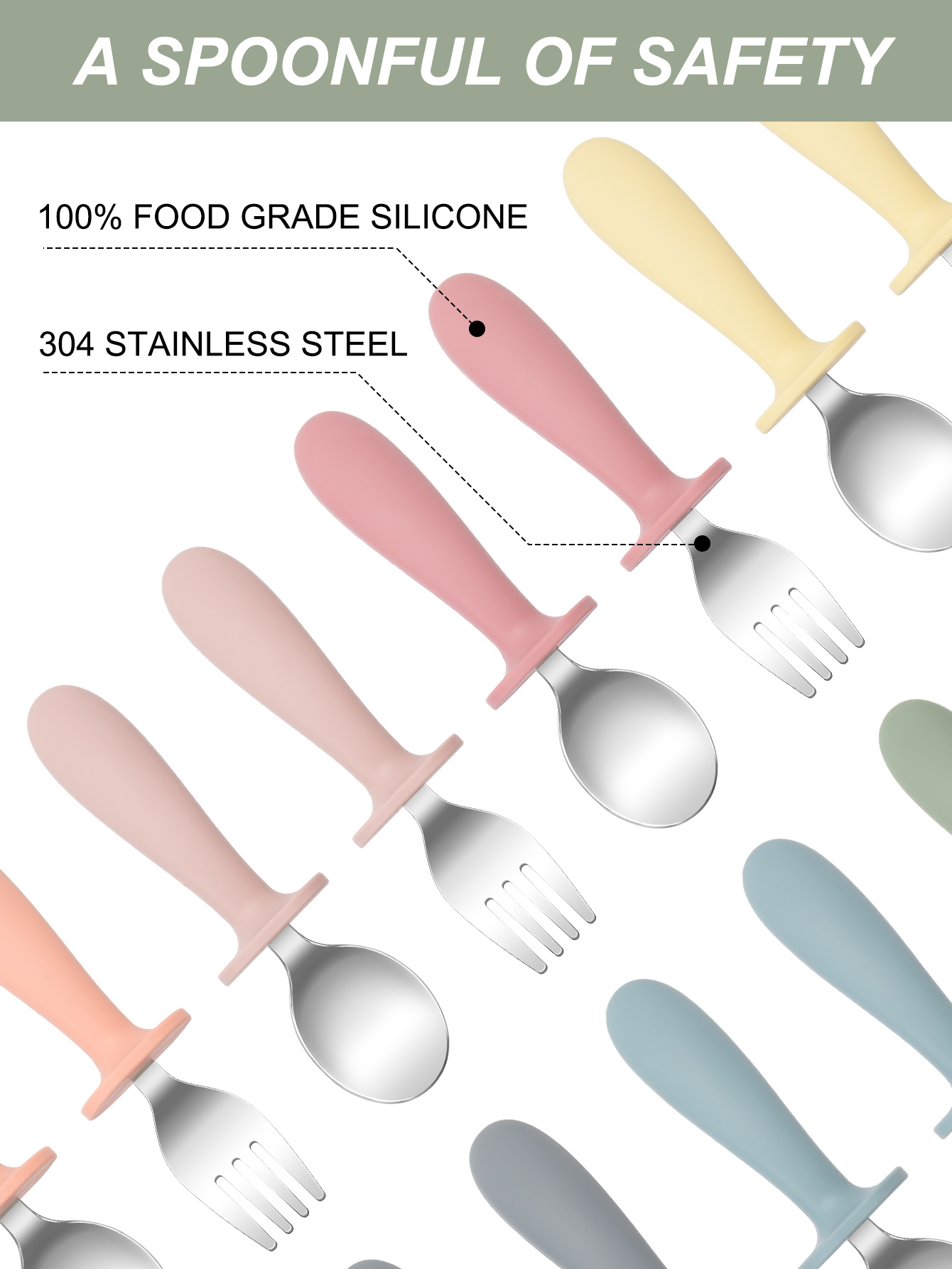 Juego de cuchara y tenedor de  - Baby Food Weaning reseña y precio