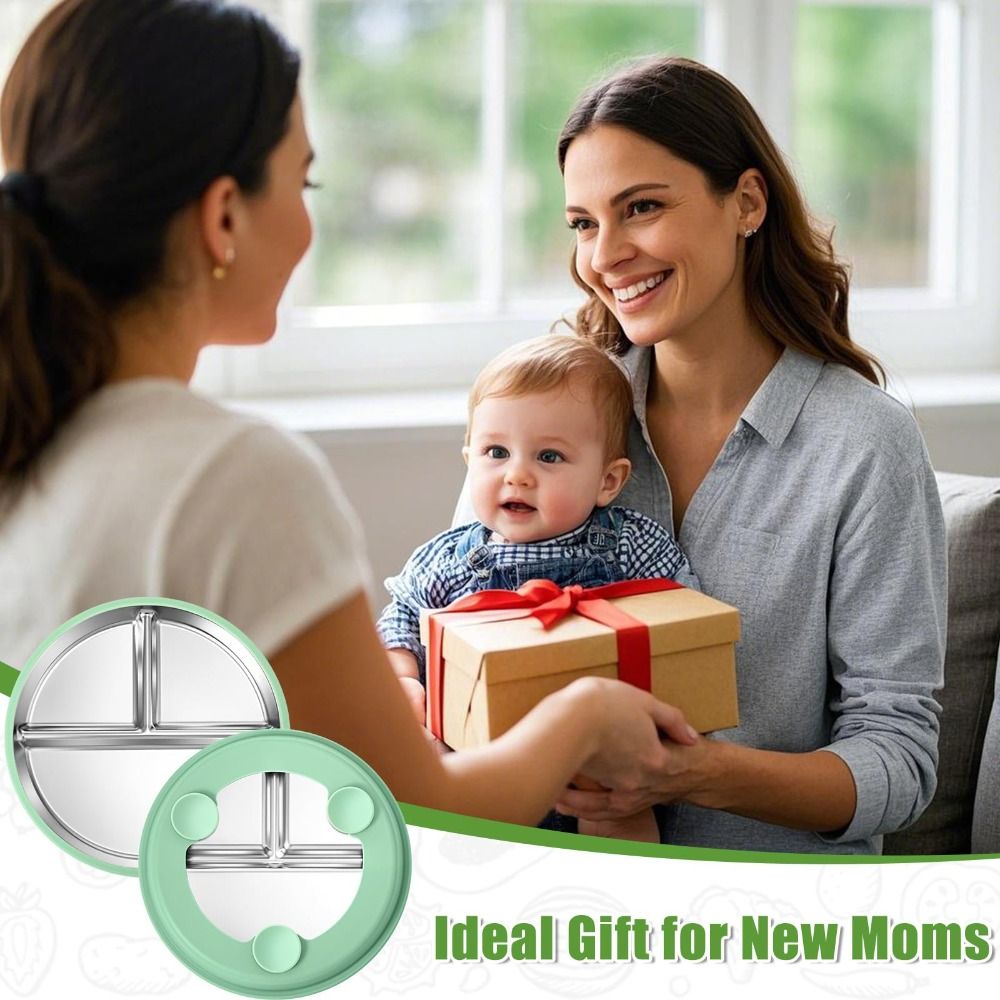 Nuevo Plato de Acero Inoxidabl - Plate Suction Toddler reseña y precio