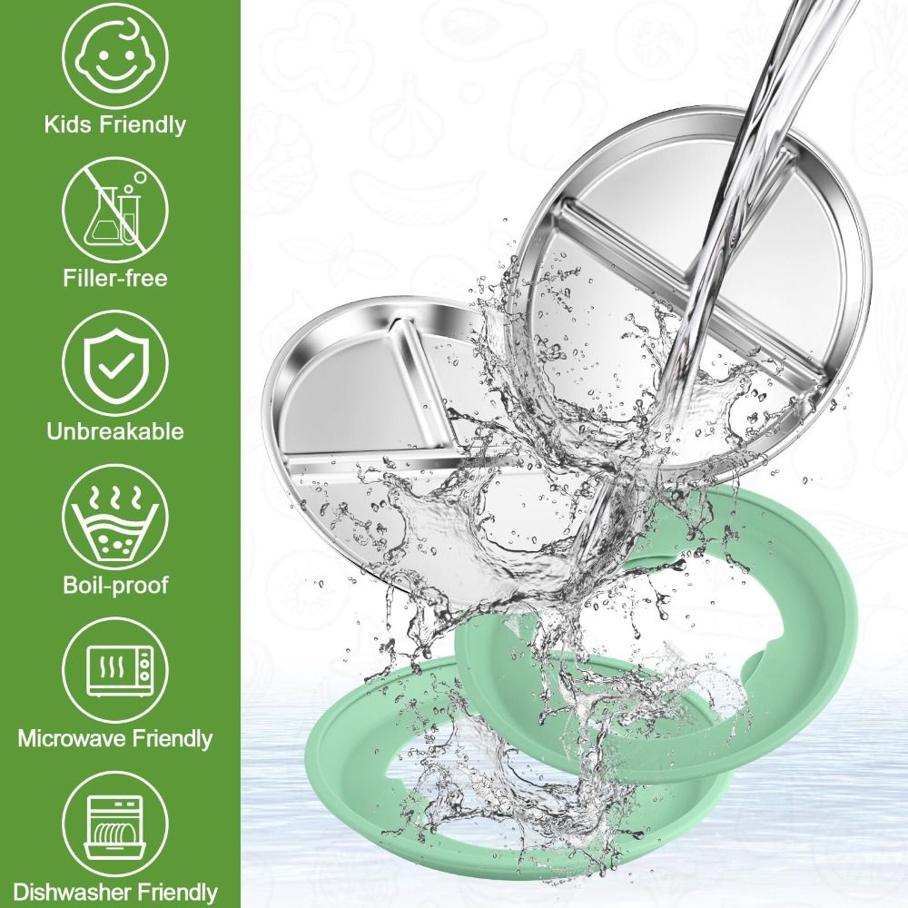 Nuevo Plato de Acero Inoxidabl - Plate Suction Toddler reseña y precio