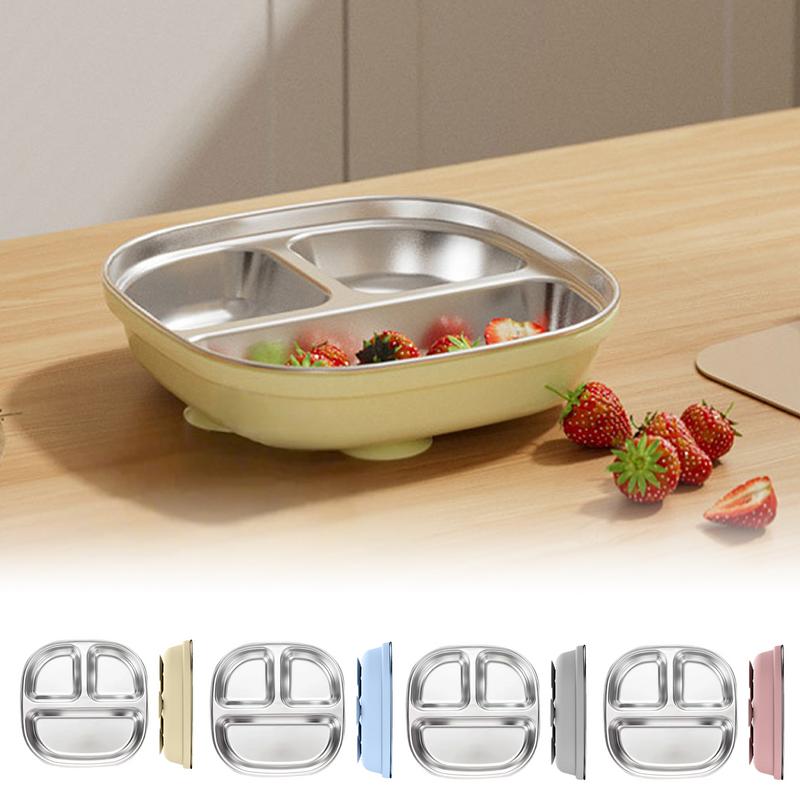 Platos divididos para niños, p - Plate Suction Toddler reseña y precio