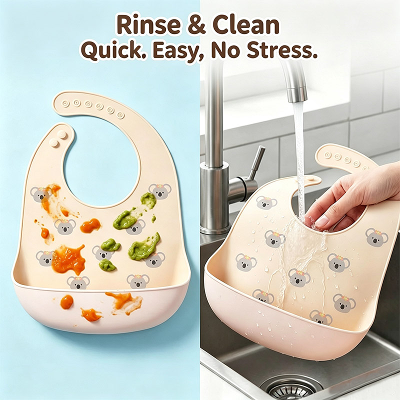 Babero de silicona para alimen - Feeding Baby Food reseña y precio
