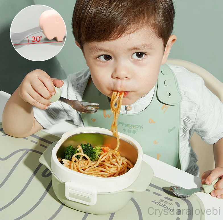 Juego de cuchara y tenedor cor - Baby Food Knife Set reseña y precio