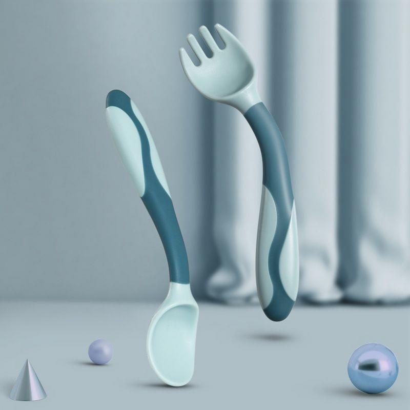 Tenedor y cuchara para bebé, c - Baby Food Weaning reseña y precio