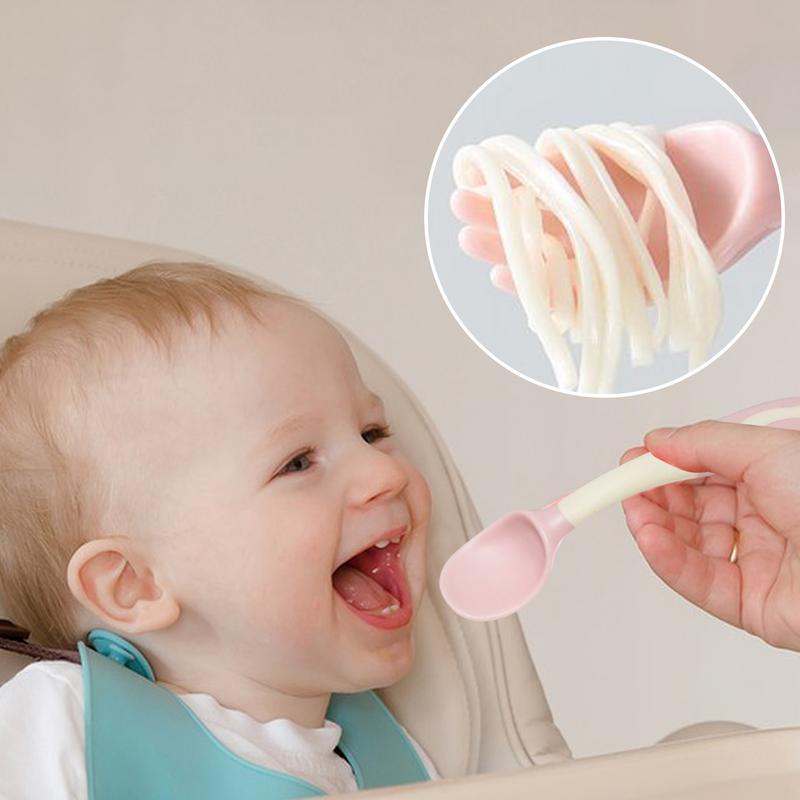 Tenedor y cuchara para bebé, c - Baby Food Weaning reseña y precio