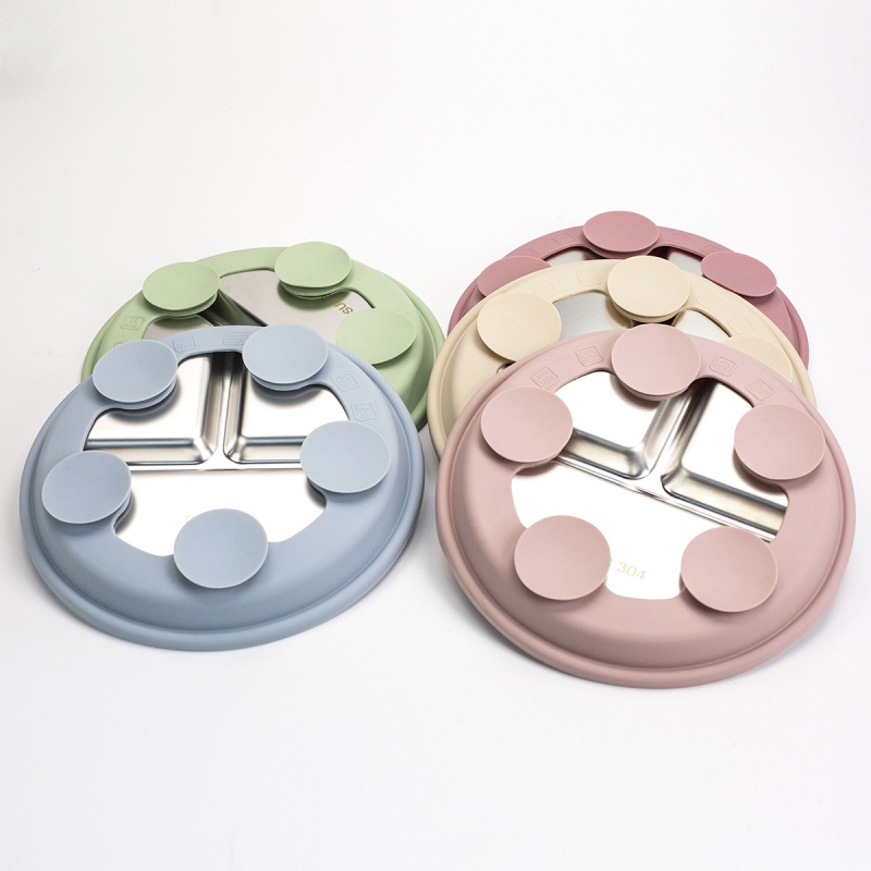 2 Platos de Acero Inoxidable p - Plate Suction Toddler reseña y precio
