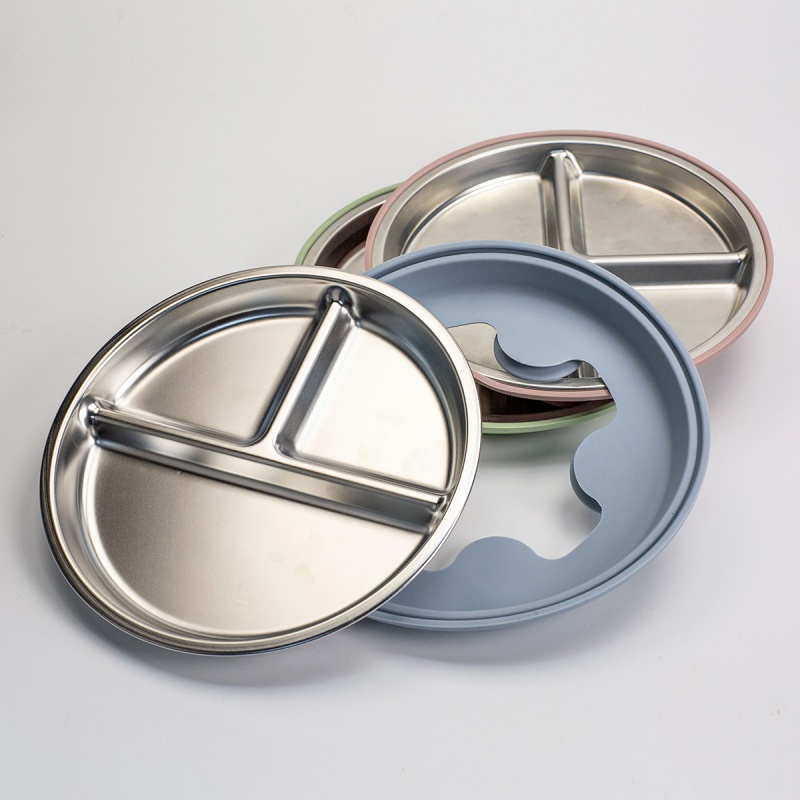2 Platos de Acero Inoxidable p - Plate Suction Toddler reseña y precio