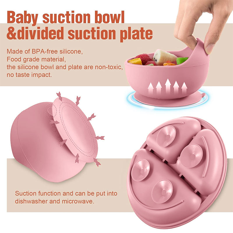 Juego de vajilla de silicona p - Baby Food Bowl reseña y precio