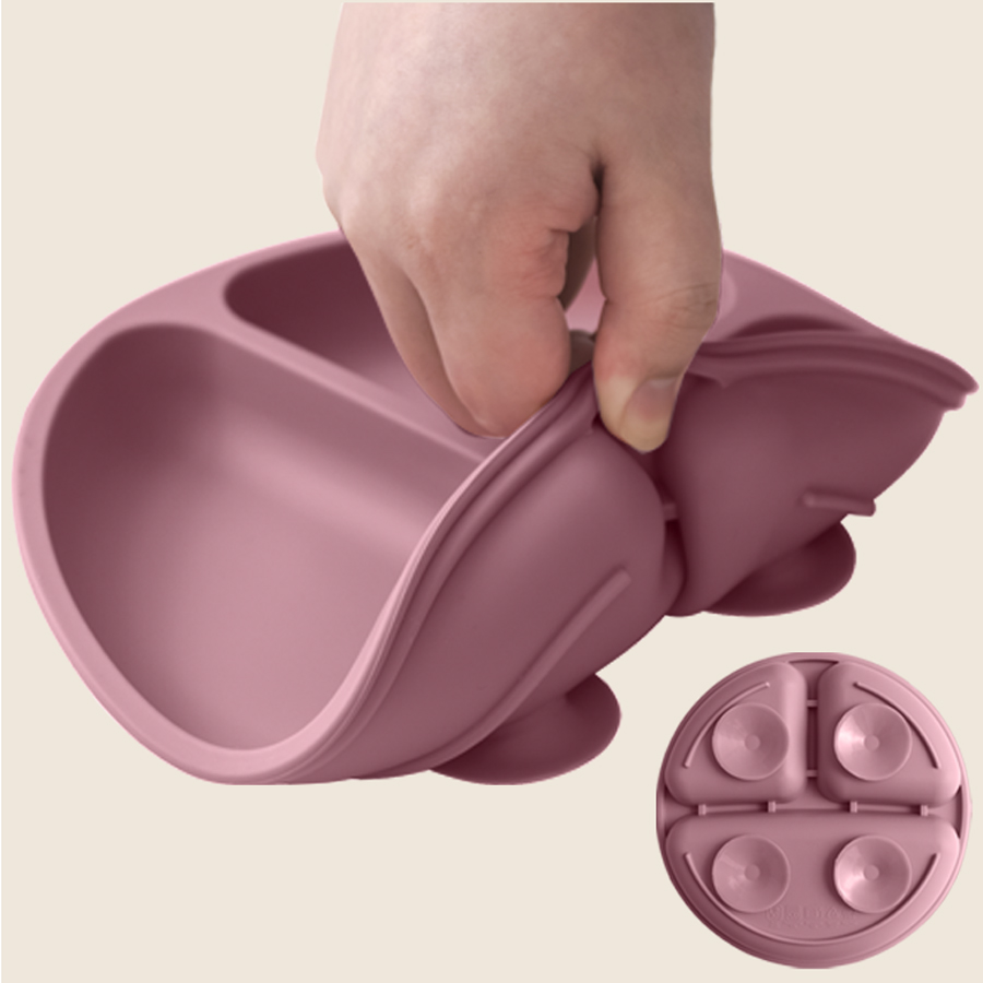 Plato de comedor de silicona c - Baby Food Utensils reseña y precio