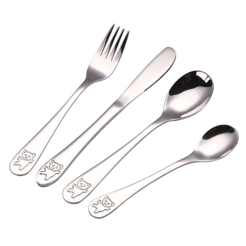 4 unids/set cucharadita para b - Baby Food Knife Set reseña y precio
