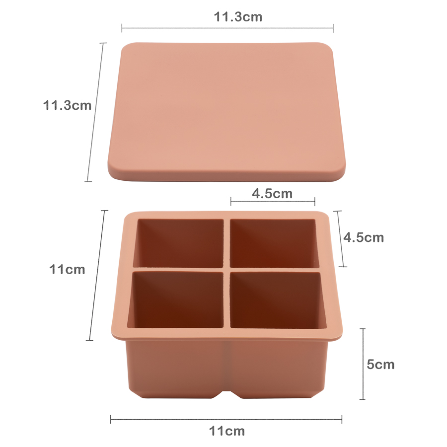 Molde de bandeja de hielo cuad - Baby Food Bowl reseña y precio