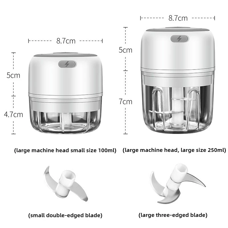 Mini picadora eléctrica de ajo - Baby Food Vegetables reseña y precio