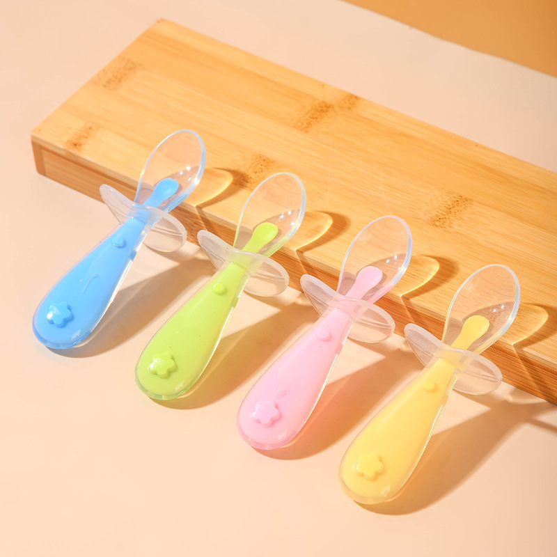 Cuchara de silicona para bebé, - Baby Food Utensils reseña y precio