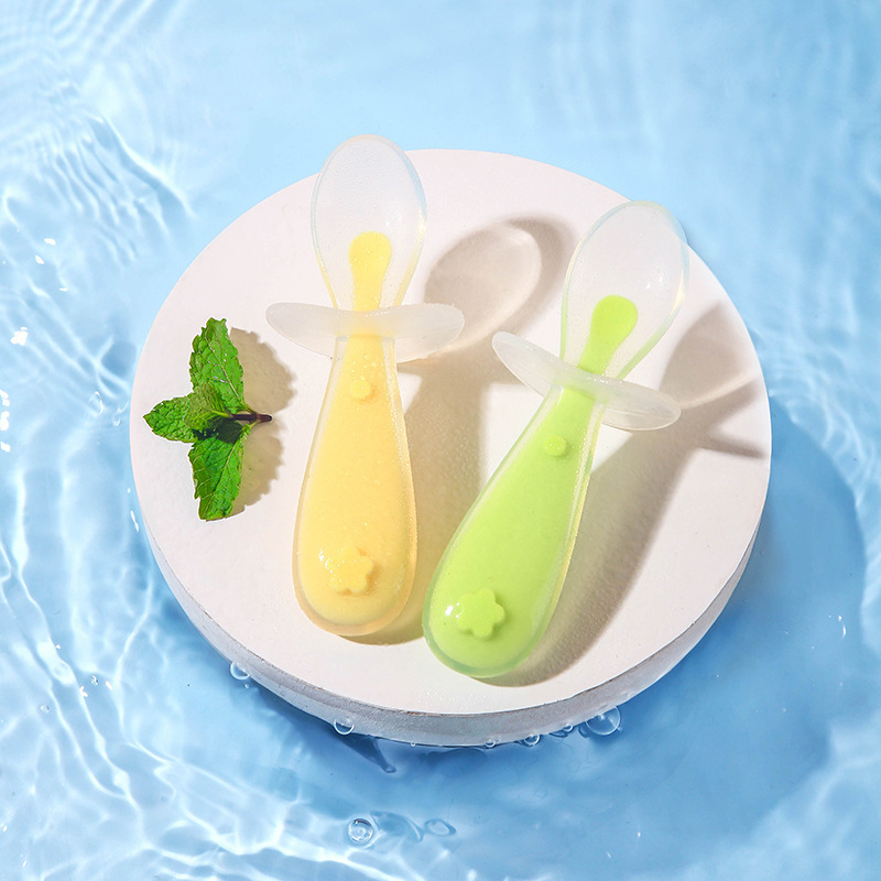 Cuchara de silicona para bebé, - Baby Food Utensils reseña y precio