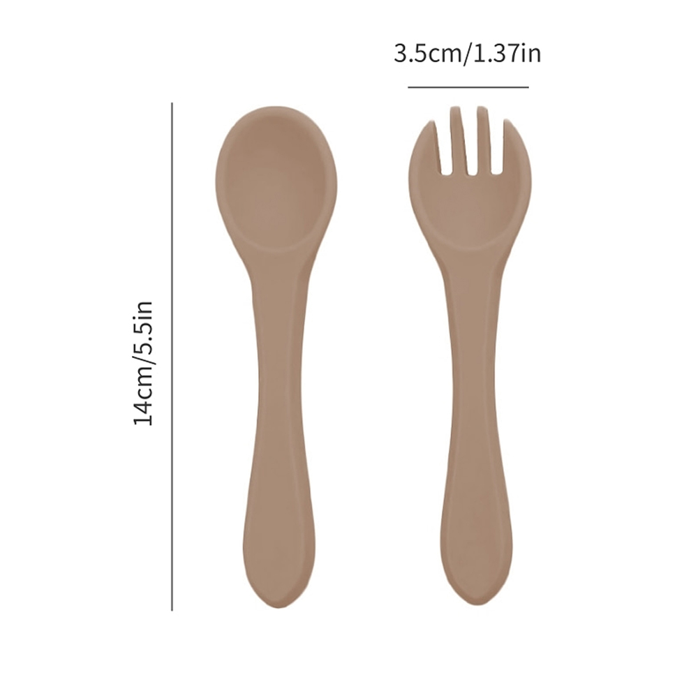 Cuchara y Tenedor de Silicona  - Baby Food Utensils reseña y precio