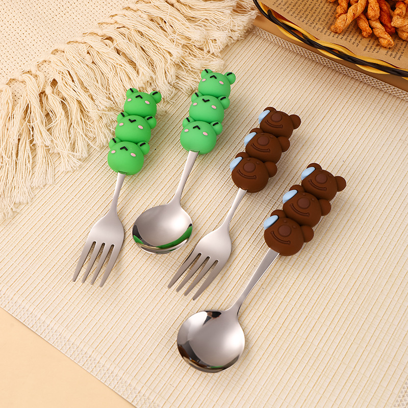 Juego de cuchara y tenedor de  - Baby Food Knife Set reseña y precio