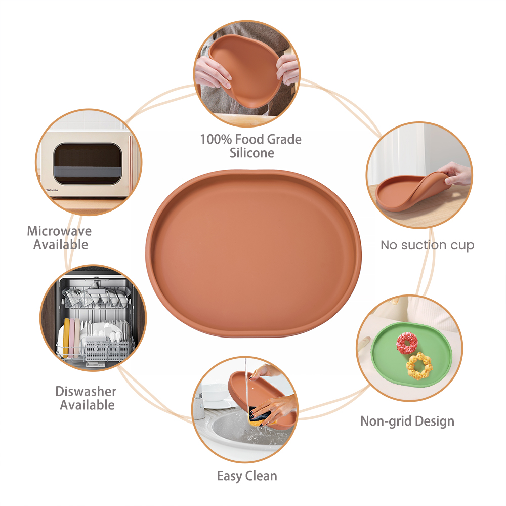 Plato de comedor de silicona s - Plate Suction Toddler reseña y precio