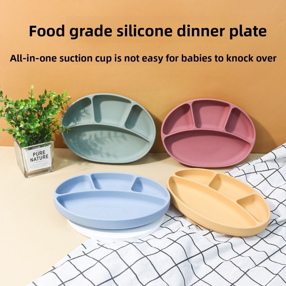 Plato dividido de silicona ant - Plate Suction Toddler reseña y precio