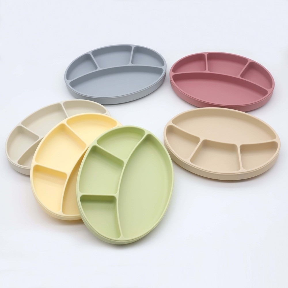 Plato dividido de silicona ant - Plate Suction Toddler reseña y precio