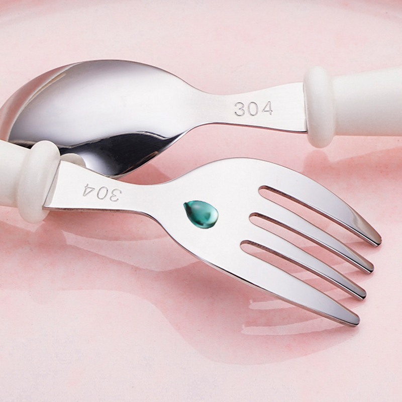 Juego de tenedor y cuchara par - Baby Food Knife Set reseña y precio