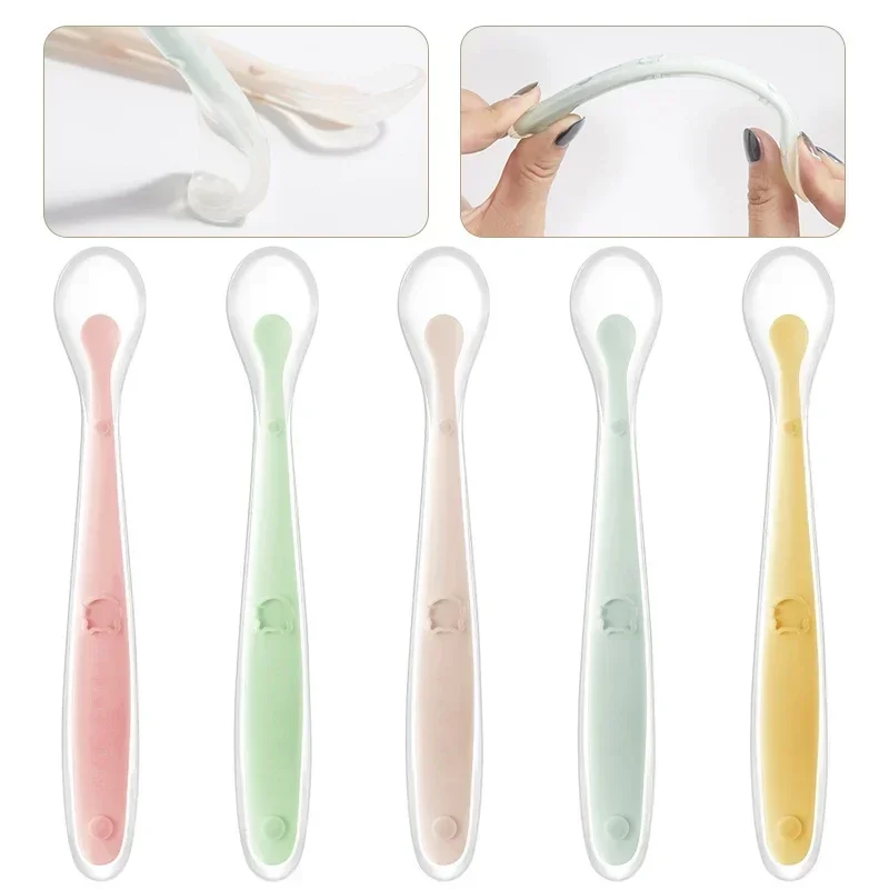 Cuchara de silicona suave para - Baby Food Utensils reseña y precio