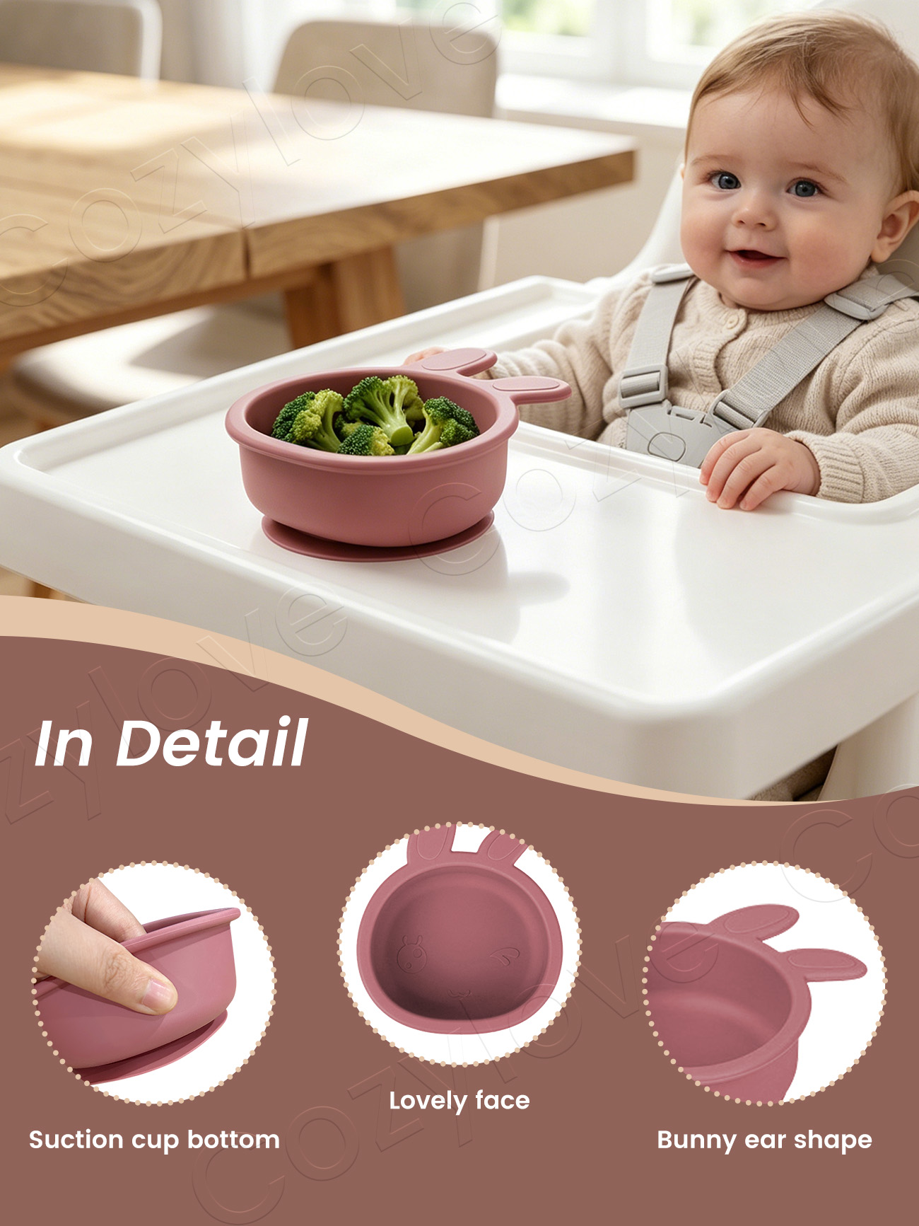 Tazón de Silicona con Orejas d - Baby Food Weaning reseña y precio