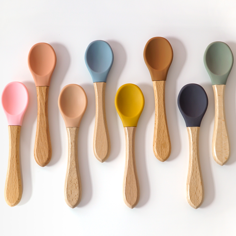 Cuchara de silicona con mango  - Baby Food Utensils reseña y precio
