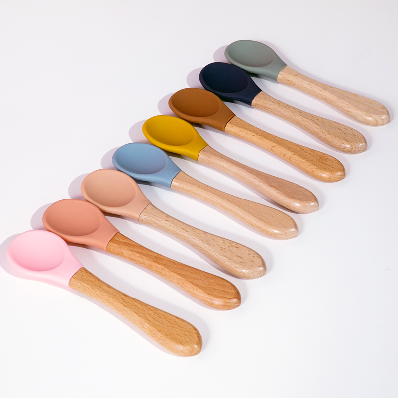 Cuchara de silicona con mango  - Baby Food Utensils reseña y precio