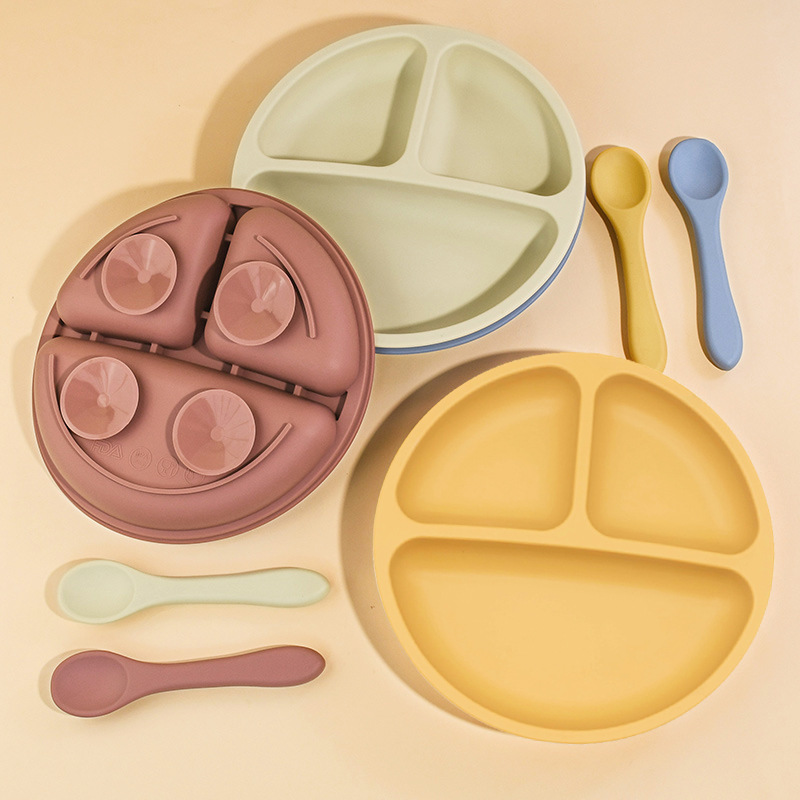 Juego de alimentación de silic - Plate Suction Toddler reseña y precio