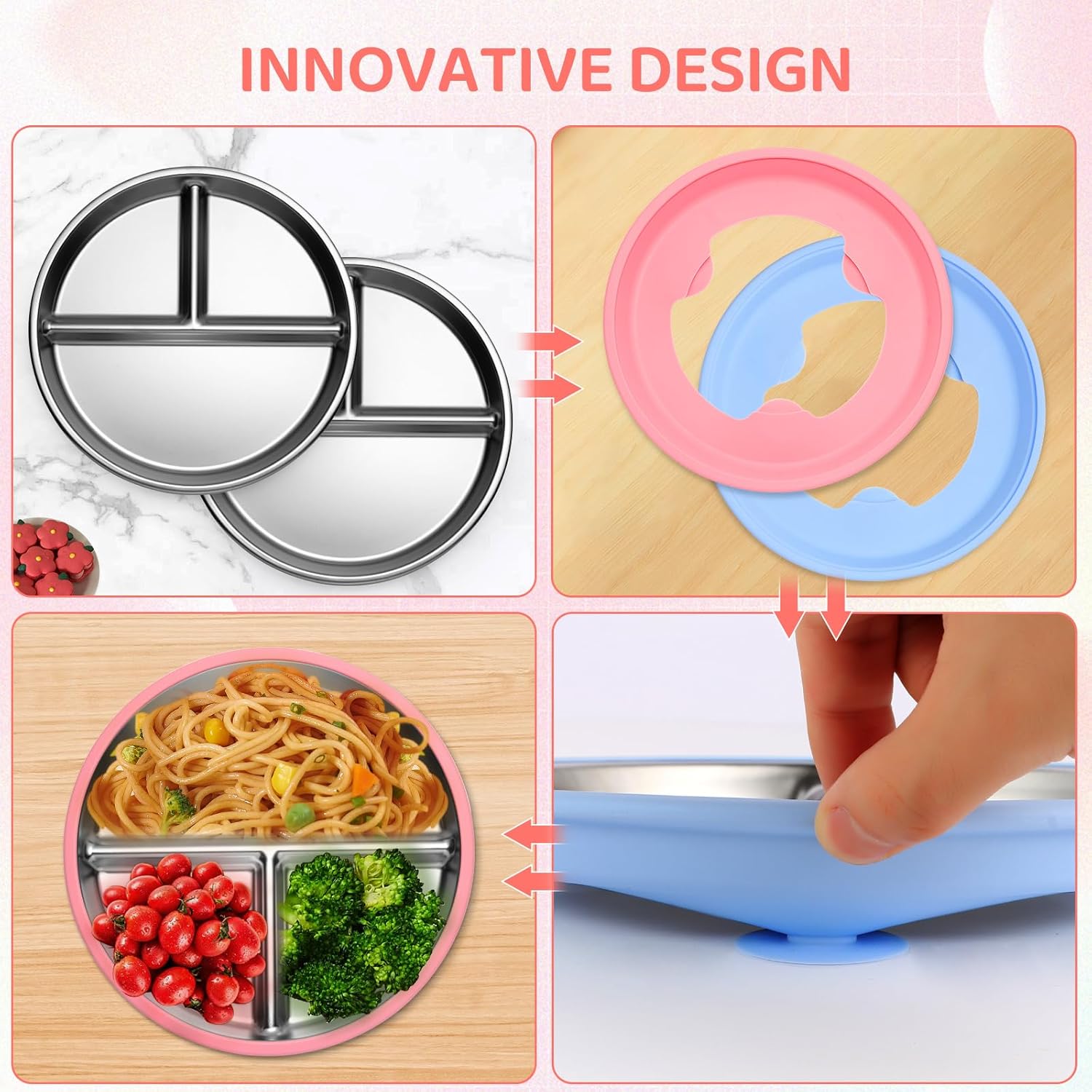 Plato para niños pequeños de a - Plate Suction Toddler reseña y precio