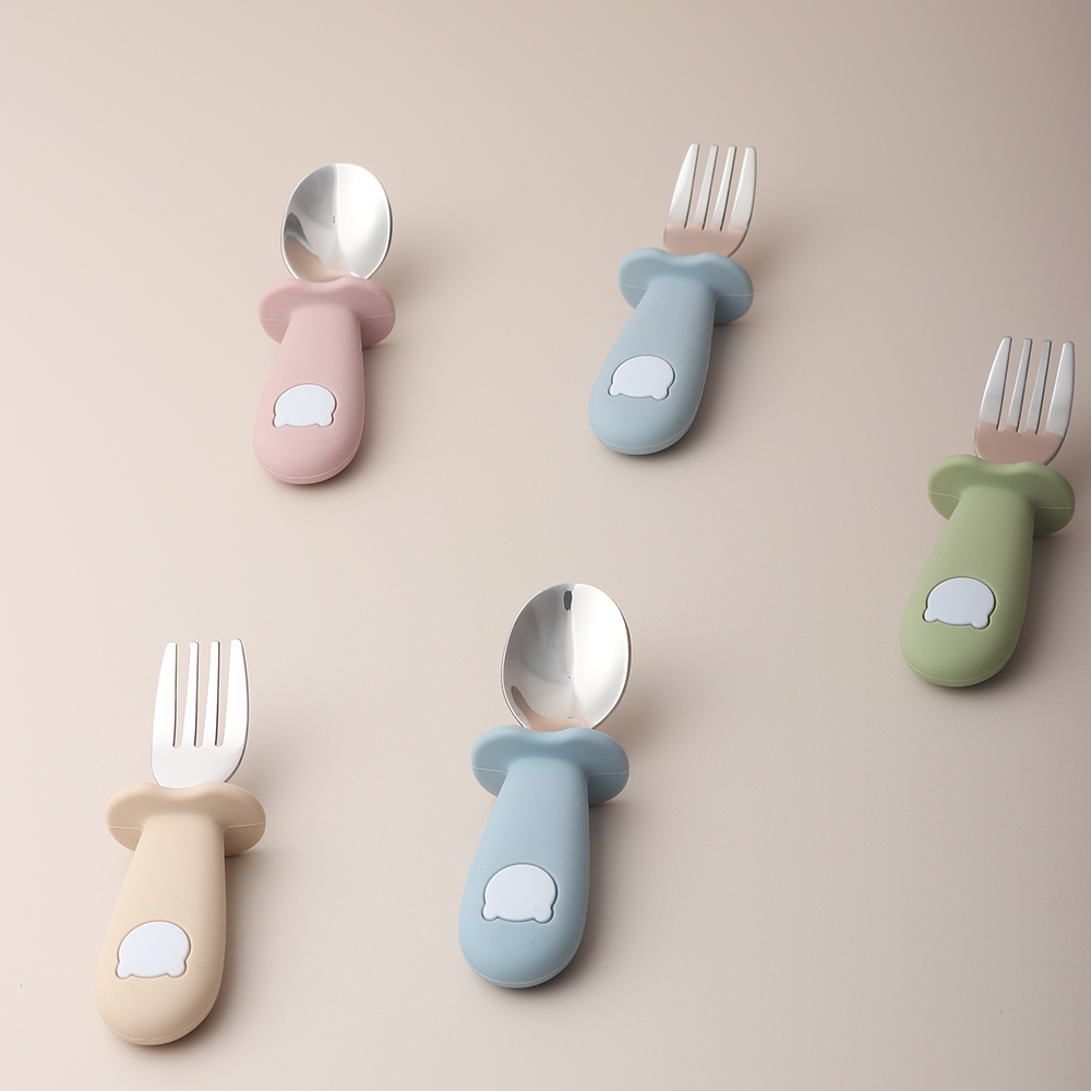 Cuchara y Tenedor de Silicona  - Baby Food Utensils reseña y precio