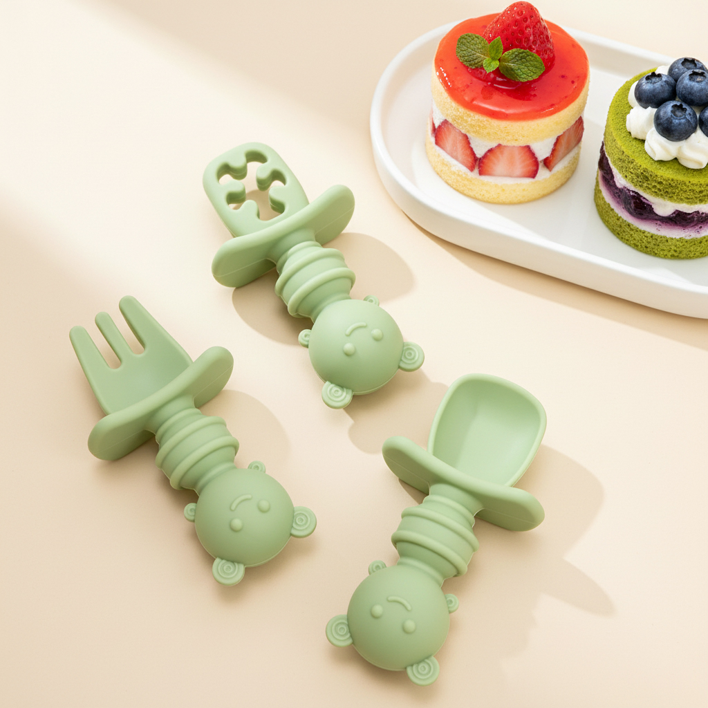 Juego de 3 piezas de cuchara y - Baby Food Utensils reseña y precio