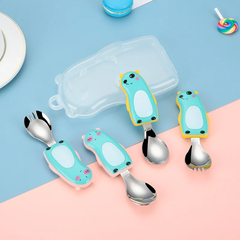 304 juego de vajilla portátil  - Baby Food Knife Set reseña y precio