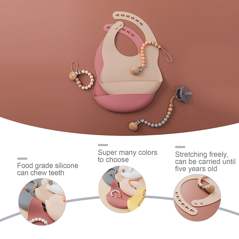 Babero de silicona ajustable p - Baby Food Newborn reseña y precio